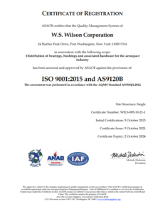ISO 9001:2015 and AS9210B